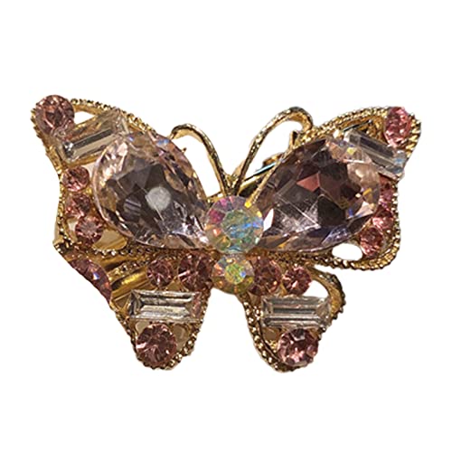 Volle Kristalle Schmetterling Haar Pin Seite Clip Frauen Haar Clip Haar Styling Zubehör Für Dünnes Haar Koreanische Stil Kopfschmuck von MEAKTSMI