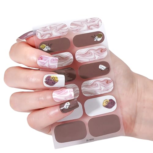 Wasserdichter Nagelaufkleber Schmetterlings Nagellack Aufkleber Selbstklebende Gele Nagelstreifen Mit Nagelfeile Nageldekorationen von MEAKTSMI