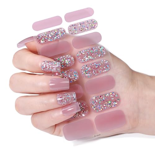 Weihnachts Nagellackstreifen Maniküre Aufkleber Vollständige Nagelfolien Gel Nagelstreifen Nagelkunstaufkleber Nagellackfolien von MEAKTSMI