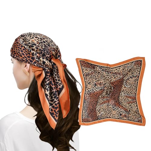 MEANBEAUTY Pañuelo Cuadrado de Satén Para Mujer 70 x 70 cm Pañuelos de Seda Multifunción Bandana -Blumen 14 von MEANBEAUTY