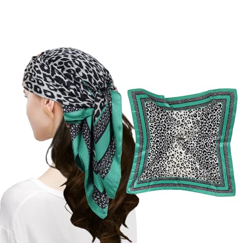 MEANBEAUTY Pañuelo Cuadrado de Satén Para Mujer 70 x 70 cm Pañuelos de Seda Multifunción Bandana -Blumen-9 von MEANBEAUTY