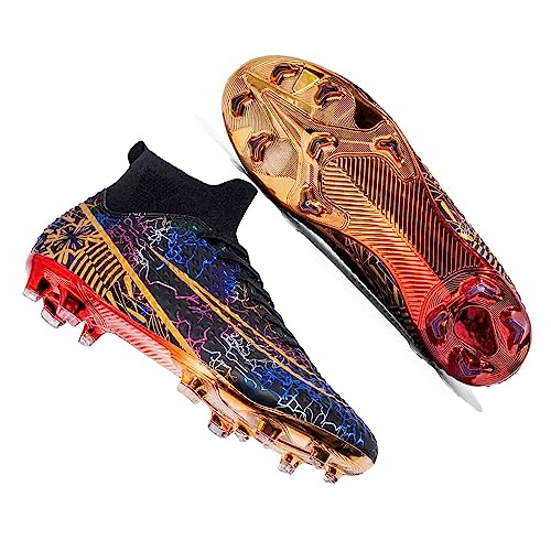 MEBAMY Fußballschuhe Herren Damen High-Top Spikes Stollen Jugendliche Outdoor Sport FootballSchuhe von MEBAMY