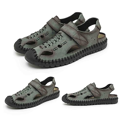 MEBAMY Sport Herren Sandalen Sommer Strand Freizeitschuhe Outdoor Wandern Sandalen Geschlossene Zehe Wandern Sandalen von MEBAMY