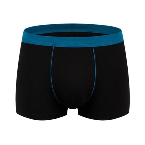 Herren 3er-Pack Big & Tall XL-9XL Boxer Briefs Baumwoll-Stretch-Unterwäsche Unterhosen Ohne Seitennähte Bequemer(Schwarz,9XL) von MECKOZ