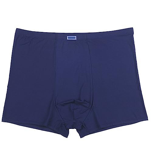 MECKOZ Herren Boxershorts in Übergröße 8XL-13XL Weicher, Atmungsaktiver Bambus Big & Tall Unterwäsche Hoch Elastisch & Plus Size & Großer Schritt (Color : Blue 1, Size : 13XL) von MECKOZ