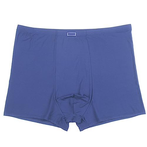 MECKOZ Herren Boxershorts in Übergröße 8XL-13XL Weicher, Atmungsaktiver Bambus Big & Tall Unterwäsche Hoch Elastisch & Plus Size & Großer Schritt (Color : Blue 2, Size : 10XL) von MECKOZ