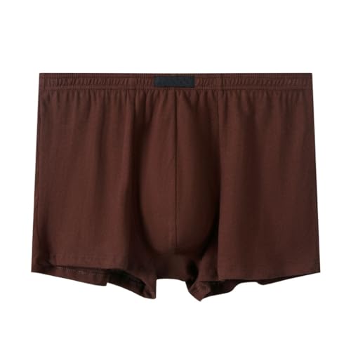MECKOZ Loose Fit Big & Tall Boxershorts für Herren Atmungsaktive Baumwolle XL-9XL Unterwäsche in Übergröße 3er-Pack (Color : Brown, Size : 9XL) von MECKOZ