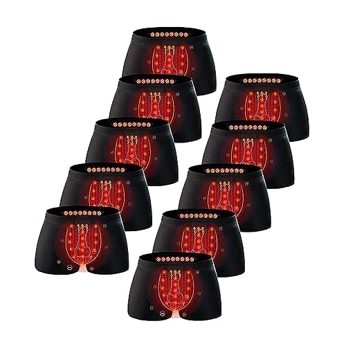 Magnetische Therapie für Männer Gesundheitspflege Vergrößerung Unterwäsche Turmalin Prostata Therapie Boxershorts Verbesserung der Männlichen Kraft Förderung der Blutzirkulation (Color : 10pcs, Size von MECKOZ