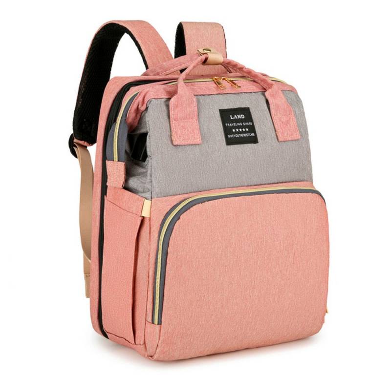 MECO Wickelrucksack, Multifunktionaler Wickelrucksack mit Babybett-Funktion von MECO