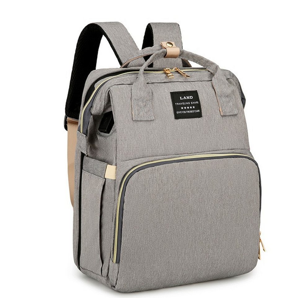 MECO Wickelrucksack, Multifunktionaler Wickelrucksack mit Babybett-Funktion von MECO