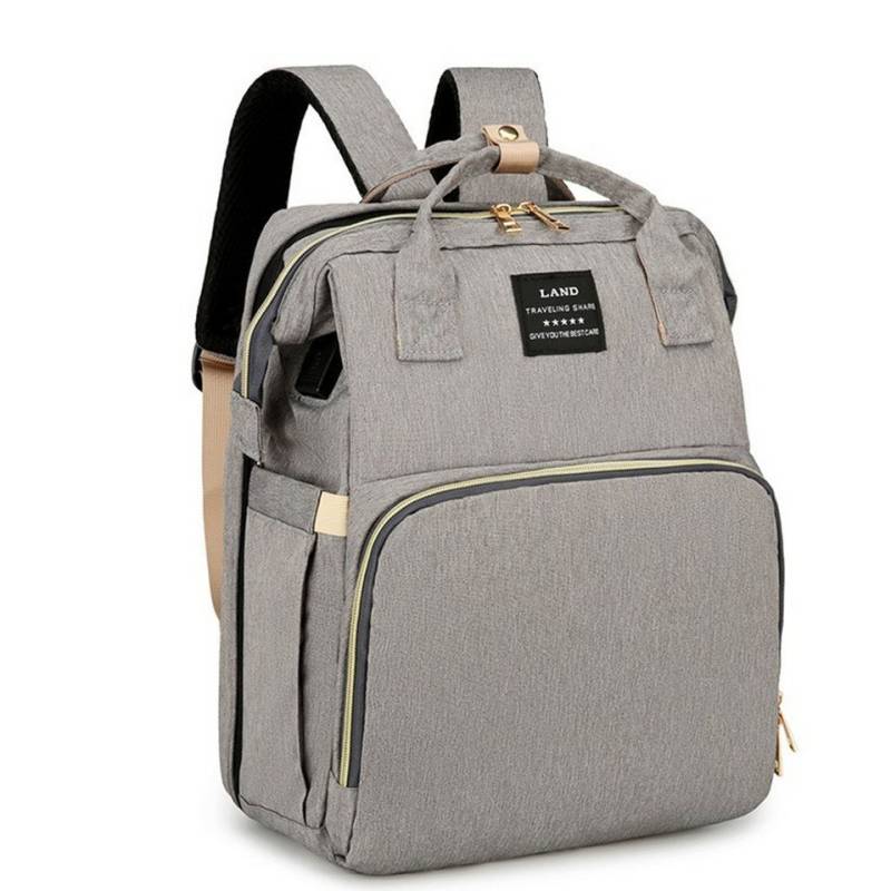 MECO Wickelrucksack, Multifunktionaler Wickelrucksack mit Babybett-Funktion von MECO