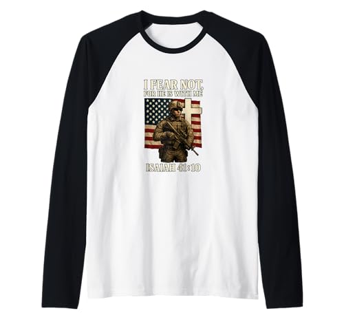 Herren Eine Nation unter Gott Raglan von MEDALS OF AMERICA EST. 1976