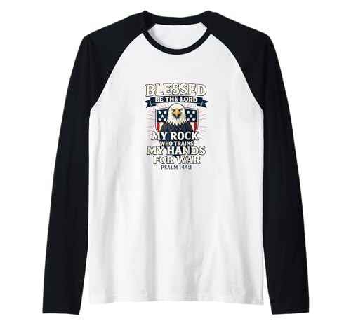 Herren Gesegnet sei der Herr Raglan von MEDALS OF AMERICA EST. 1976