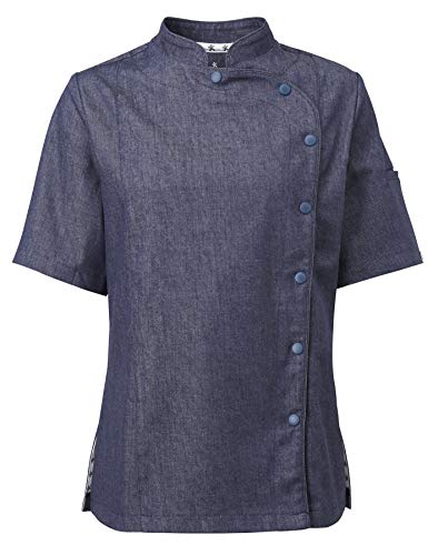 MEDANTA 1039 Kochjacke Damen kurzarm Chef Jacket Berufsbekleidung Gastronomie Navy Denim von MEDANTA