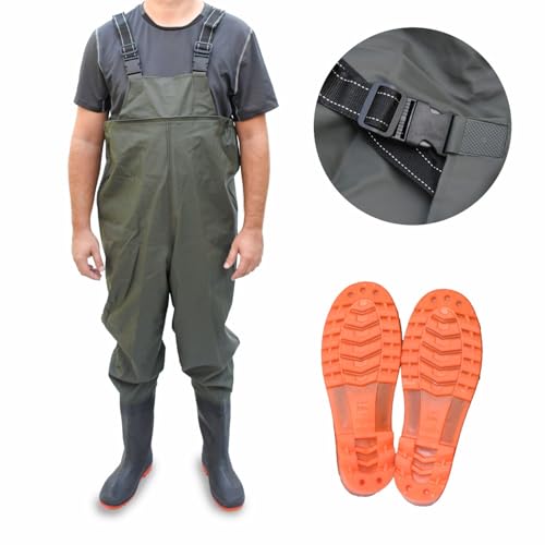 Medas Watstiefel Watstiefel Anglerstiefel Hüftstiefel Fischerstiefel Schwarz (Schwarz, EU Schuhgrößensystem, Erwachsene, Herren, Numerisch, M, 45) von MEDAS PRO