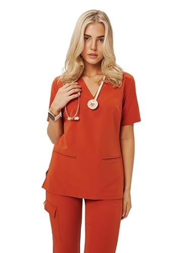 MEDHOODIE Damen-Kasack CASY für den Arzt- und Pflegebereich - Schlupfkasack modern & bequem mit Zwei praktischen Taschen - Medizinische Berufsbekleidung von MEDHOODIE