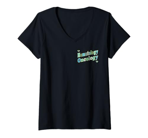 Damen KRANKENHAUS PFLEGEFACHKRÄFTE ÄRZTE HÄMATOLOGIE ONKOLOGIE T-Shirt mit V-Ausschnitt Damen KRANKENHAUS PFLEGEFACHKRÄFTE ÄRZTE HÄMATOLOGIE ONKOLOGIE T-Shirt mit V-Ausschnitt von MEDICAL HEALTHCARE CLINICAL HEMATOLOGY