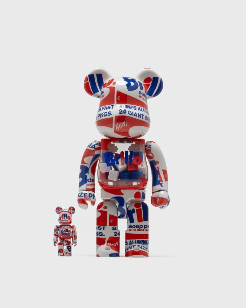 MEDICOM BEARBRICK 400% ANDY WARHOL BRILLO 2022 2-PACK men Collectibles & Toys multi in Größe:ONE SIZE von MEDICOM