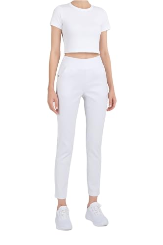 MEDIFASHION 24 Damen Pflegehose Weiß Elastische Medizin-Berufshose mit Taschen,Bequeme Arbeitshose für Pflegekräfte & Ärztinnen (DE/NL/SE/PL, Numerisch, 50, 52, Regular, Regular, weiß) von MEDIFASHION 24