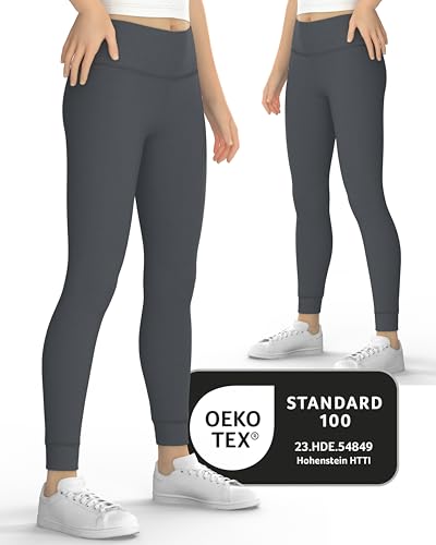 MEDOLY Kinder Thermo Leggings (2er Pack) für Mädchen & Jungen, gefüttert, Herbst Winter von MEDOLY