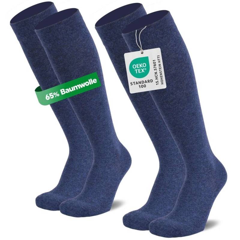 MEDOLY Kompressionsstrümpfe mit 65% Baumwolle, Reisestrümpfe (2 Paar) Stützstrümpfe mit Kompression von MEDOLY