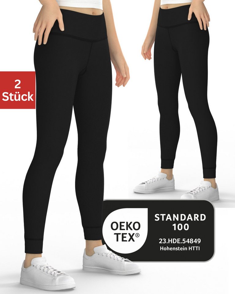 MEDOLY Thermoleggings für Kinder (2er-Pack) mit flauschigem Innenfleece - für Mädchen & Jungen von MEDOLY