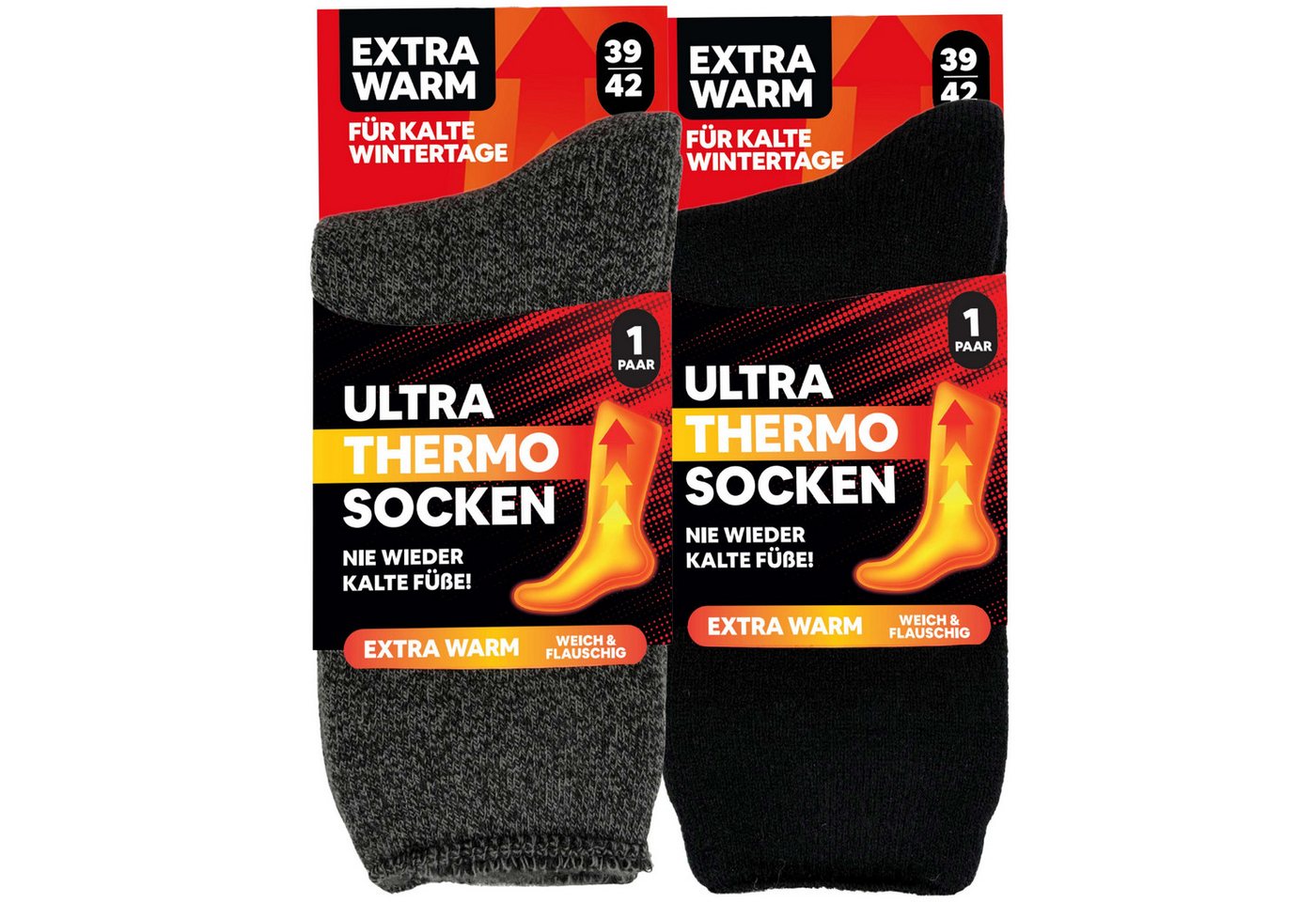 MEDOLY Thermosocken ULTRA THERMO Wintersocken (6 Paar) mit extra warmen Innenfleece von MEDOLY