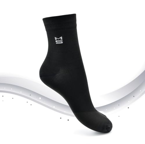 MEDSILVER EXTRA - Socken mit 62% Silberanteil antibakteriell (DE/NL/SE/PL, Numerisch, 35, 40, Regular, Regular, Schwarz) von MEDSILVER