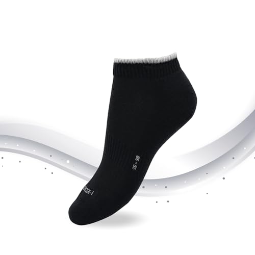 MEDSILVER SPORTY - Kurze Silbersocken antibakteriell (DE/NL/SE/PL, Numerisch, 43, 45, Regular, Regular, Schwarz) von MEDSILVER