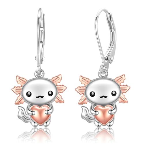 MEDWISE Axolotl Ohrringe 925 Sterling Silber Hängend Tropfen Ohrringe Axolotl Schmuck Geschenk Hypoallergener Ohrringe für Mädchen Damen Ehefrau Mutter Frauen MEDWISE Axolotl Ohrringe 925 Sterling Silber Hängend Tropfen Ohrringe Axolotl Schmuck Geschenk Hypoallergener Ohrringe für Mädchen Damen Ehefrau Mutter Frauen von MEDWISE