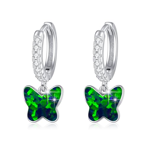 MEDWISE Schmetterling Creolen Ohrringe Mädchen 925 Sterling Silber Gelb Opal Hängend Hypoallergener Ohrringe Schmetterlings Schmuck für Damen Frauen Kinder Tochter Ehefrau MEDWISE Schmetterling Creolen Ohrringe Mädchen 925 Sterling Silber Gelb Opal Hängend Hypoallergener Ohrringe Schmetterlings Schmuck für Damen Frauen Kinder Tochter Ehefrau von MEDWISE