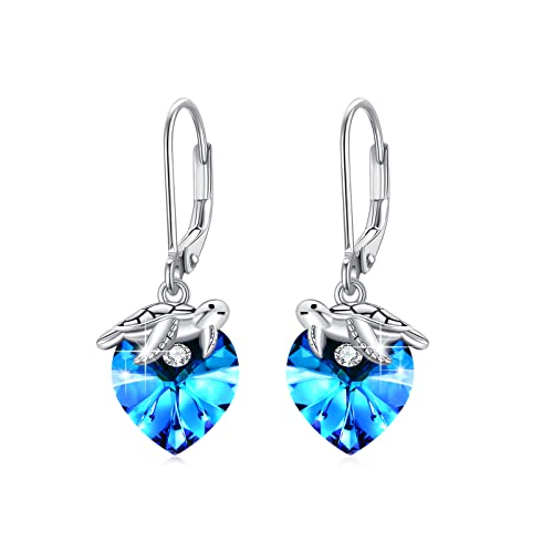 Schildkröte Ohrringe 925 Sterling Silber Herz Kristall Ohrringe Hängend Ohrringe Kristall Ohrhänger MeeresTier Ohrringe Schildkröte Schmuck Geschenk für Mutter Mama Ehefrau Mädchen Tochter Damen Schildkröte Ohrringe 925 Sterling Silber Herz Kristall Ohrringe Hängend Ohrringe Kristall Ohrhänger MeeresTier Ohrringe Schildkröte Schmuck Geschenk für Mutter Mama Ehefrau Mädchen Tochter Damen von MEDWISE