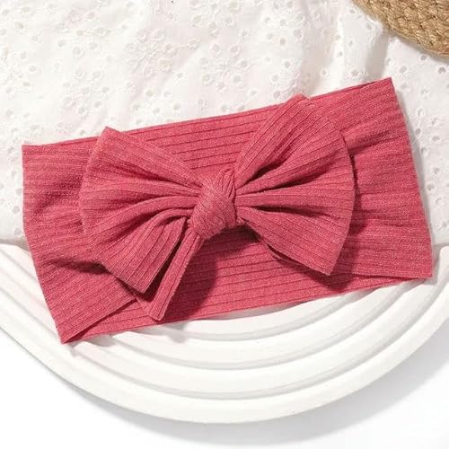 1 Stücke Neugeborenen Baby Stirnband Für Mädchen Elastische Stricken Kinder Turban Baby Bögen Weiche Nylon Kinder Kopfbedeckung Haarschmuck 48 Farben Dekorieren von MEEDY