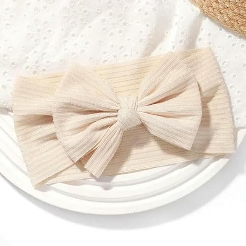 1 Stücke Neugeborenen Baby Stirnband Für Mädchen Elastische Stricken Kinder Turban Baby Bögen Weiche Nylon Kinder Kopfbedeckung Haarschmuck 48 Farben Dekorieren von MEEDY