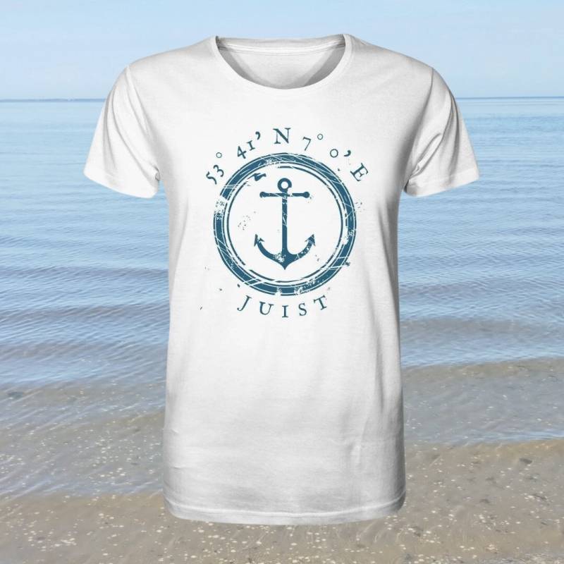 Juist T-Shirt Mit Koordinaten, Maritimes Shirt von MEERcoordinates