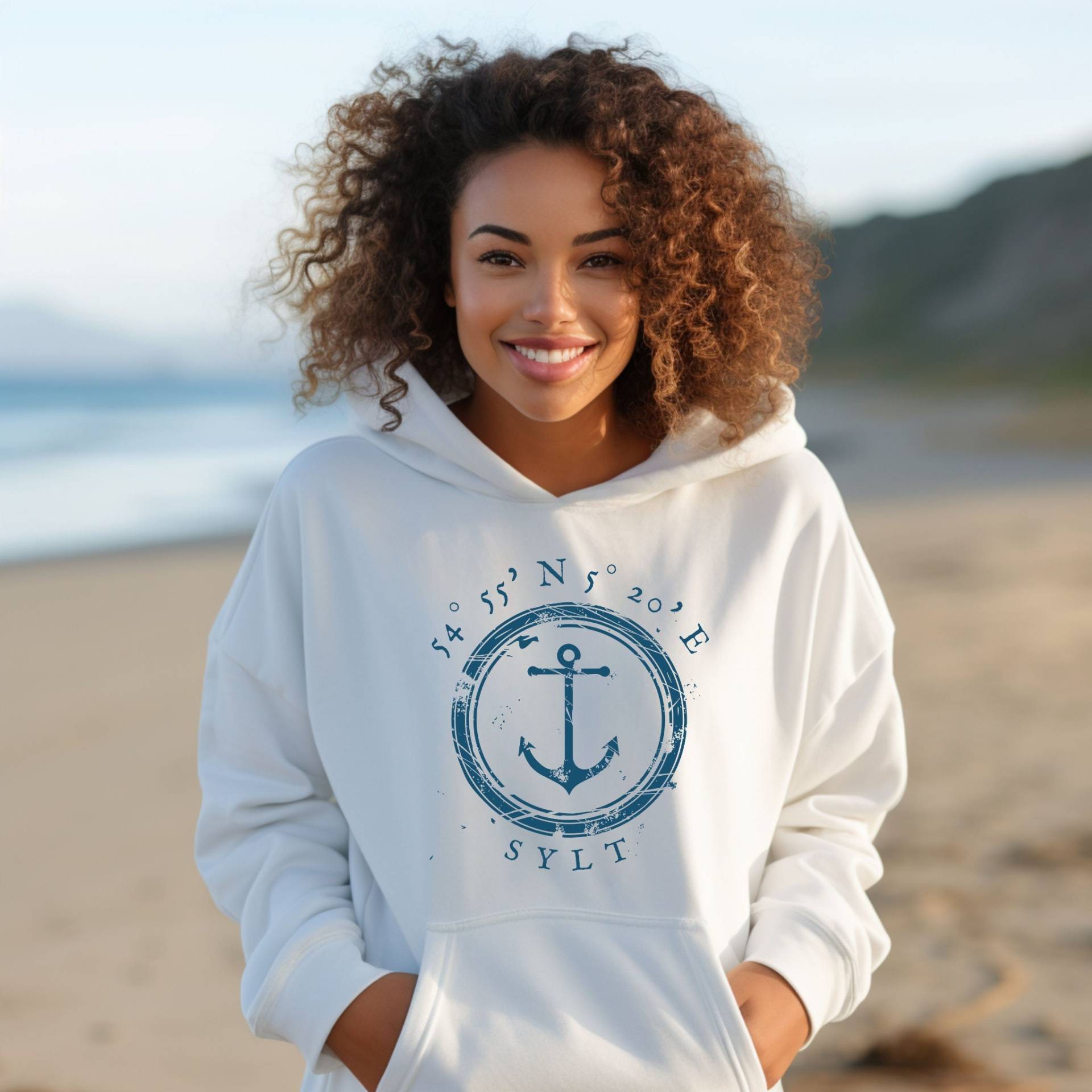 Sylt Hoodie Mit Anker von MEERcoordinates