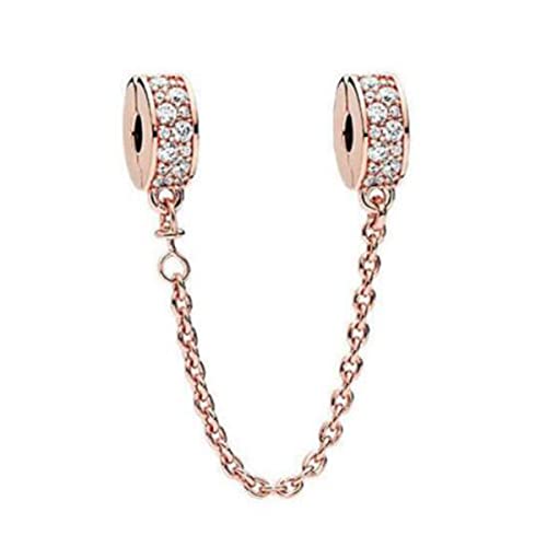 ZiNuo Charm-Perlen, Sicherheitskette mit Herz, 925er Sterlingsilber, Clip-Verschluss, Stopper, Perlen, Sicherheitskette für Pandora-Charm-Armband, DIY-Schmuck, Sterling-Silber Aus Sterlingsilber ZiNuo Charm-Perlen, Sicherheitskette mit Herz, 925er Sterlingsilber, Clip-Verschluss, Stopper, Perlen, Sicherheitskette für Pandora-Charm-Armband, DIY-Schmuck, Sterling-Silber Aus Sterlingsilber von MEETCCY