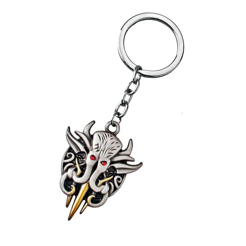 MEETCUTE Ghost Skull Head Keychain, Cooler Schlüsselanhänger aus Baldur's Gate für Männer und Frauen Schlüsselanhänger Cosplay Zubehör, Schlüsselanhänger-bg3, A MEETCUTE Ghost Skull Head Keychain, Cooler Schlüsselanhänger aus Baldur's Gate für Männer und Frauen Schlüsselanhänger Cosplay Zubehör, Schlüsselanhänger-bg3, A von MEETCUTE