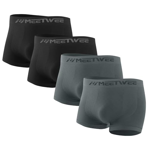 MEETWEE Boxershorts Herren Unterhosen Männer Unterwäsche Retroshorts Trunk Sport Atmungsaktive 4/5/10 Pack von MEETWEE
