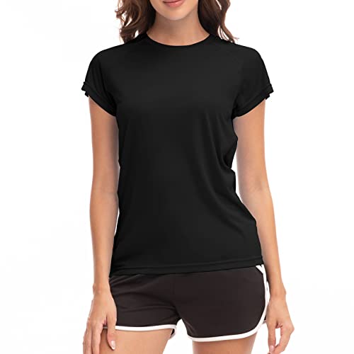MEETWEE Damen Surf Shirt Rash Guard UV Shirts Schwimmen Tankini UPF 50+ Kurzarm Badeshirt Bademode Shirt MEETWEE Damen Surf Shirt Rash Guard UV Shirts Schwimmen Tankini UPF 50+ Kurzarm Badeshirt Bademode Shirt von MEETWEE