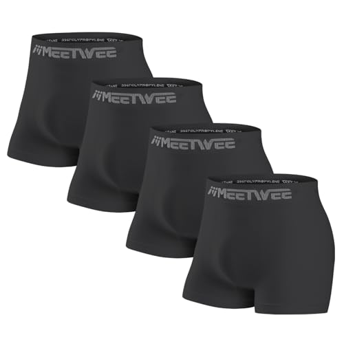 MEETWEE Herren Kompressionsshorts Boxershorts Männer Sport Unterhosen Retroshorts Men Unterwäsche Atmungsaktiv Weich 4/5/6 Pack von MEETWEE