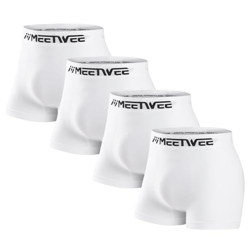 MEETWEE Herren Kompressionsshorts Boxershorts Männer Sport Unterhosen Retroshorts Men Unterwäsche Atmungsaktiv Weich 4/5/6 Pack von MEETWEE