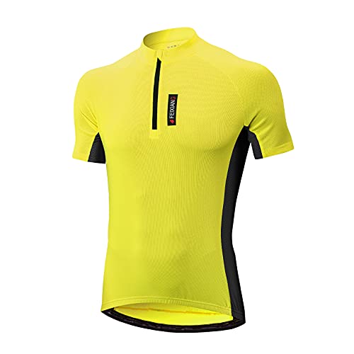 MEETWEE Herren Radtrikot, Fahrradtrikot Kurzarm Fahrrad Shirt Fahrradbekleidung Radshirt für Männer, Atmungsaktive Cycling Jersey Schnell Trocknen Radsport Bekleidung von MEETWEE