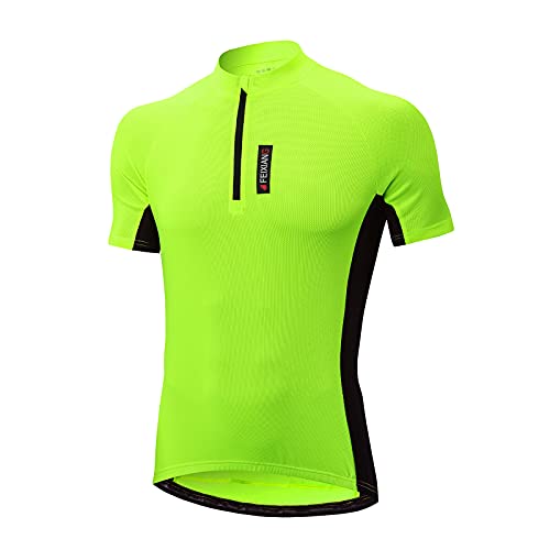 MEETWEE Herren Radtrikot, Fahrradtrikot Kurzarm Fahrrad Shirt Fahrradbekleidung Radshirt für Männer, Atmungsaktive Cycling Jersey Schnell Trocknen Radsport Bekleidung von MEETWEE