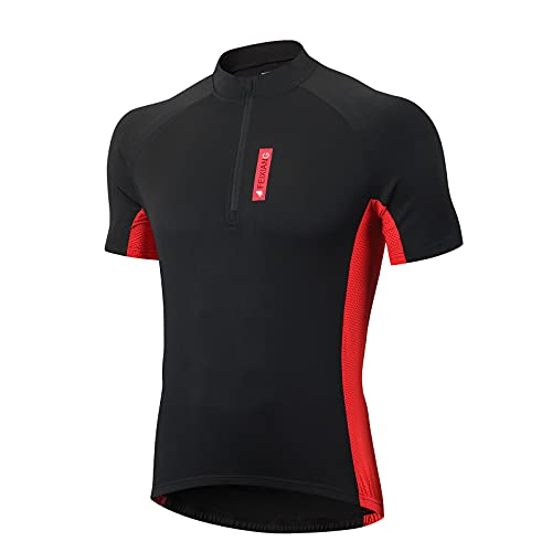 MEETWEE Herren Radtrikot, Fahrradtrikot Kurzarm Fahrrad Shirt Fahrradbekleidung Radshirt für Männer, Atmungsaktive Cycling Jersey Schnell Trocknen Radsport Bekleidung von MEETWEE