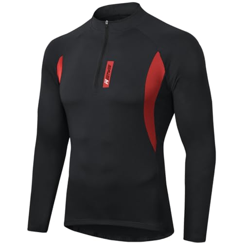 MEETWEE Herren Radtrikot, Fahrradtrikot Kurzarm & Langarm Fahrrad Shirt Fahrradbekleidung Radshirt für Männer, Atmungsaktive Cycling Jersey Schnell Trocknen Radsport Bekleidung von MEETWEE