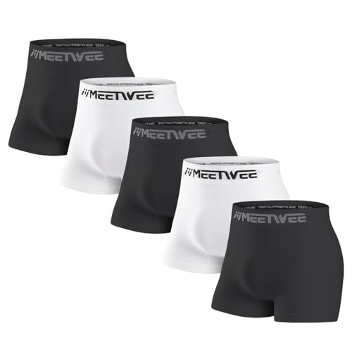 MEETWEE Herren Kompressionsshorts Boxershorts Männer Sport Unterhosen Retroshorts Men Unterwäsche Atmungsaktiv Weich 4/5/6 Pack von MEETWEE