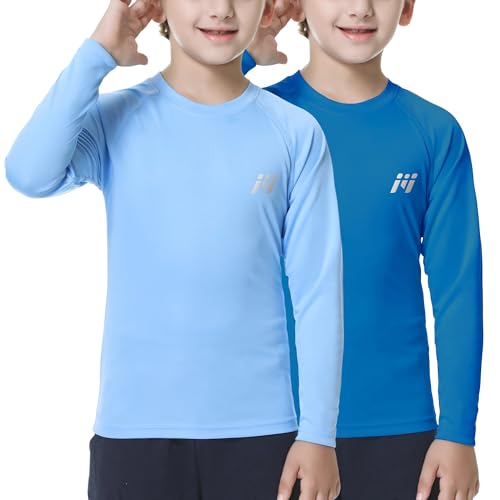 MEETWEE Kinder Jungen UV Shirt Langarm Schwimmshirt Badeshirt Lange SPF 50+ Sonnenschutz Top Rashguard Badebekleidung Schnelltrocknend MEETWEE Kinder Jungen UV Shirt Langarm Schwimmshirt Badeshirt Lange SPF 50+ Sonnenschutz Top Rashguard Badebekleidung Schnelltrocknend von MEETWEE