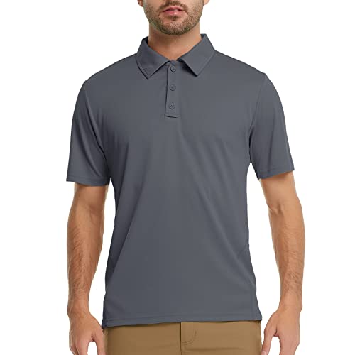 MEETWEE Poloshirt Herren Kurzarm,Herren Golf Polohemd Schnelltrocknend Atmungsaktiv Sport Outdoor Shirts für Golf Tennis-Fit Polo von MEETWEE