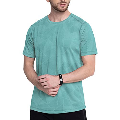 MEETWEE Sportshirt Herren, Funktionsshirt Kurzarm Laufshirt Atmungsaktiv Kurzarmshirt Sports Shirt Männer Trainingsshirt für Running Jogging Gym von MEETWEE